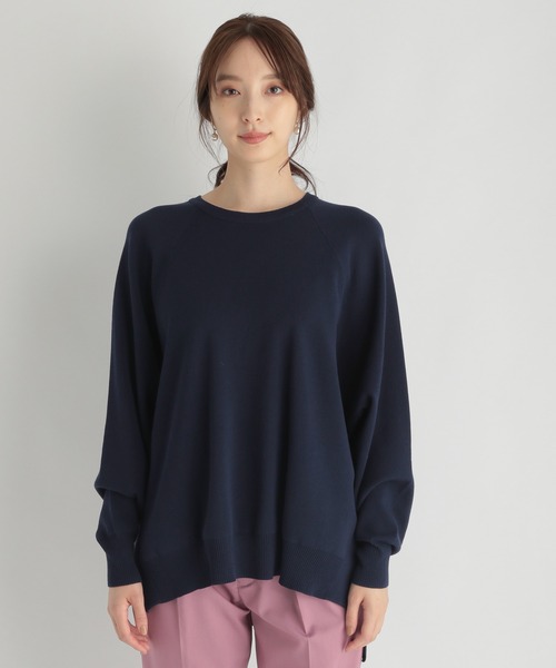 Andemiu（アンデミュウ）の「ポンチョニット215632（ニット/セーター・レディース・ベージュ/ネイビー・FREE）」の13枚目の写真