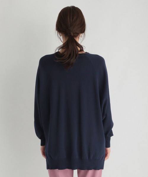 Andemiu（アンデミュウ）の「ポンチョニット215632（ニット/セーター・レディース・ベージュ/ネイビー・FREE）」の15枚目の写真