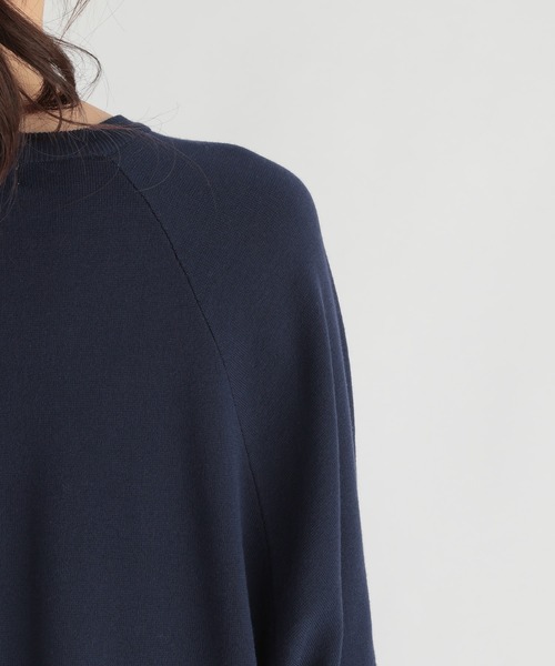 Andemiu（アンデミュウ）の「ポンチョニット215632（ニット/セーター・レディース・ベージュ/ネイビー・FREE）」の16枚目の写真