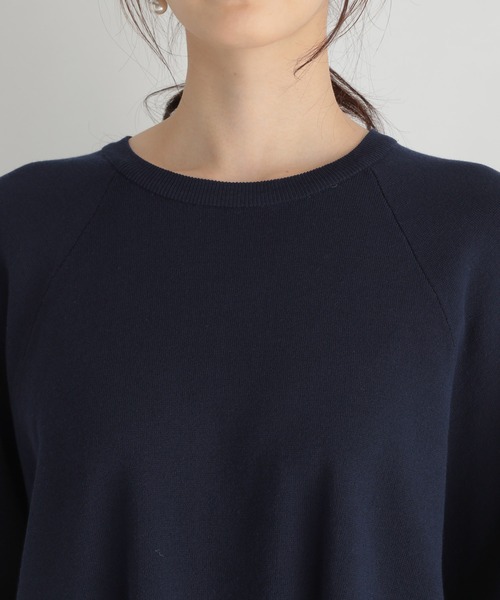 Andemiu（アンデミュウ）の「ポンチョニット215632（ニット/セーター・レディース・ベージュ/ネイビー・FREE）」の17枚目の写真