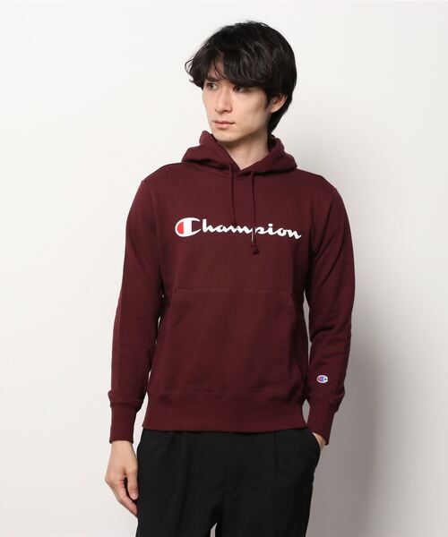 Champion（チャンピオン）の「Champion /チャンピオン プルオーバー パーカー C3-J117（パーカー・メンズ・イエロー系その他/ワインレッド・S/M）」の2枚目の写真