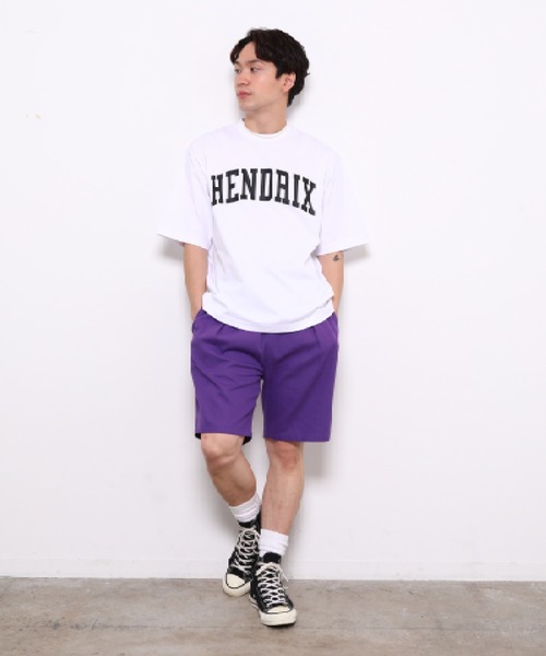 bonjour bonsoir（ボンジュール　ボンソワール）の「【bonjour bonsoir】HENDRIX カレッジビッグ Tシャツ（Tシャツ/カットソー・メンズ・ホワイト/ブラック/ピンク・L/M/S）」の11枚目の写真