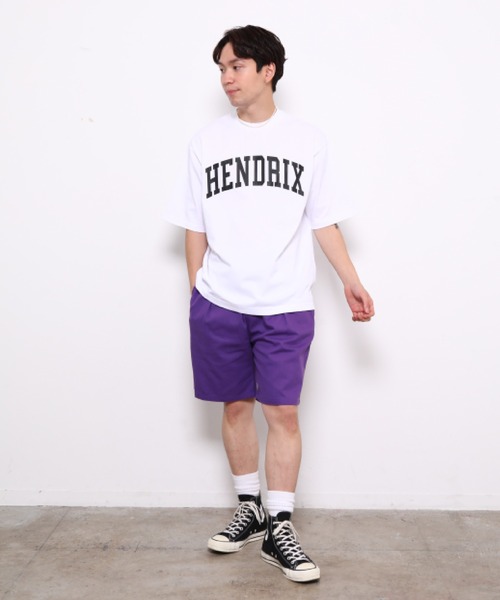 bonjour bonsoir（ボンジュール　ボンソワール）の「【bonjour bonsoir】HENDRIX カレッジビッグ Tシャツ（Tシャツ/カットソー・メンズ・ホワイト/ブラック/ピンク・L/M/S）」の12枚目の写真