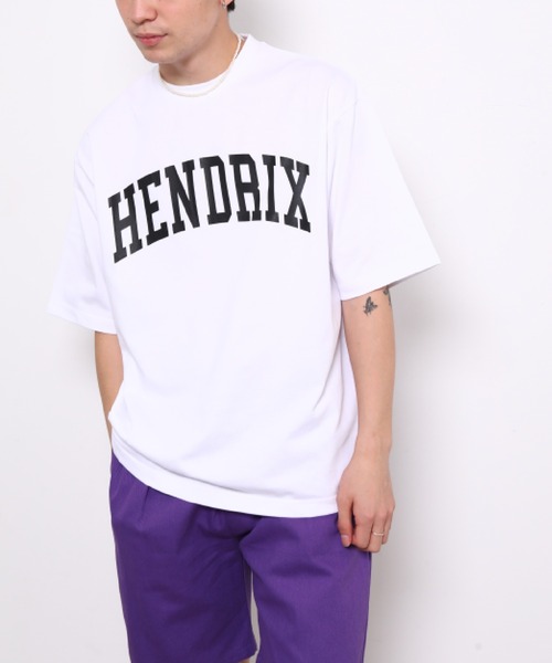 bonjour bonsoir（ボンジュール　ボンソワール）の「【bonjour bonsoir】HENDRIX カレッジビッグ Tシャツ（Tシャツ/カットソー・メンズ・ホワイト/ブラック/ピンク・L/M/S）」の15枚目の写真