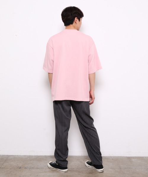 bonjour bonsoir（ボンジュール　ボンソワール）の「【bonjour bonsoir】HENDRIX カレッジビッグ Tシャツ（Tシャツ/カットソー・メンズ・ホワイト/ブラック/ピンク・L/M/S）」の20枚目の写真