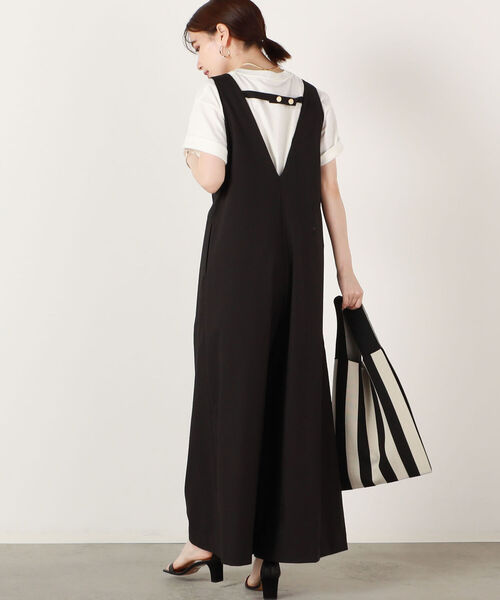 NOLLEY’S Sophi（ノーリーズソフィ）の「サロペット（サロペット/オーバーオール・レディース・キナリ/ベージュ/ブラック・38）」の3枚目の写真