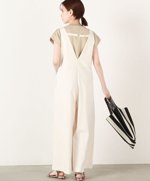 NOLLEY’S Sophi（ノーリーズソフィ）の「サロペット（サロペット/オーバーオール・レディース・キナリ/ベージュ/ブラック・38）」の6枚目の写真