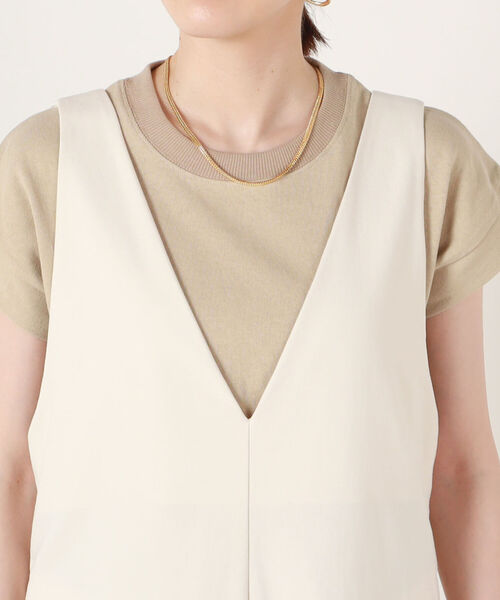 NOLLEY’S Sophi（ノーリーズソフィ）の「サロペット（サロペット/オーバーオール・レディース・キナリ/ベージュ/ブラック・38）」の10枚目の写真