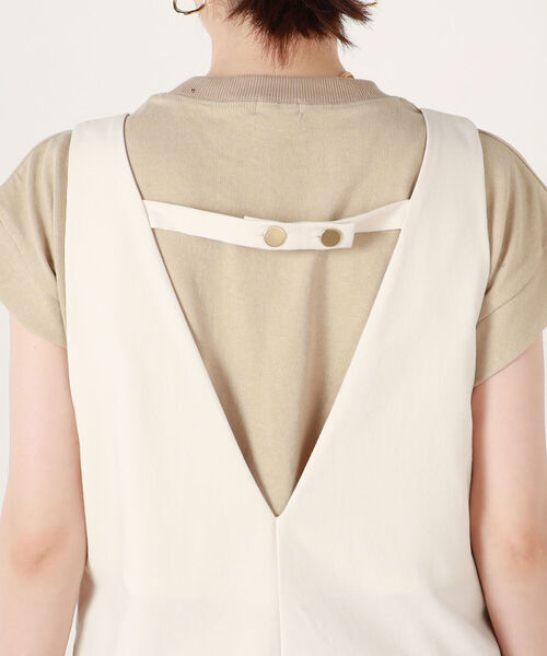 NOLLEY’S Sophi（ノーリーズソフィ）の「サロペット（サロペット/オーバーオール・レディース・キナリ/ベージュ/ブラック・38）」の11枚目の写真