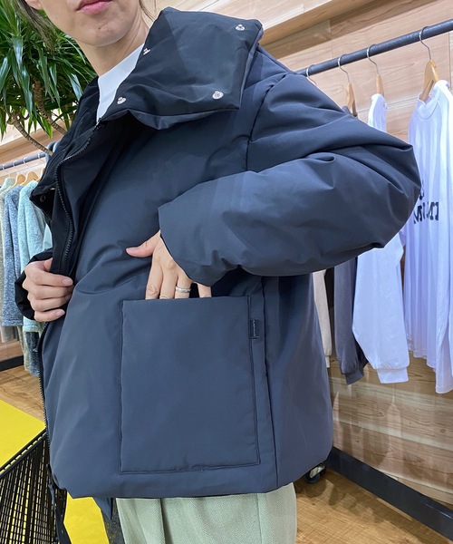 ダークビッケンバーグ紺色おしゃれジャージブルゾン SPREY PRINTED BOMBER JACKET | YOKE(ヨーク) / アウター