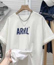 ACT | フロントスリット ドロップショルダーカットソー(Tシャツ/カットソー)