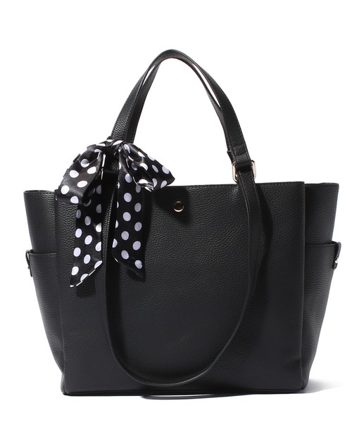 Via Demizon(ビアデミゾン)の「WEB限定商品 365days’シンプルトートバッグA4サイズ(トートバッグ・レディース・ブラック/グレイッシュベージュ・フリー)」の6枚目の写真