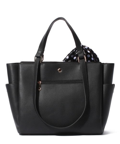 Via Demizon(ビアデミゾン)の「WEB限定商品 365days’シンプルトートバッグA4サイズ(トートバッグ・レディース・ブラック/グレイッシュベージュ・フリー)」の3枚目の写真