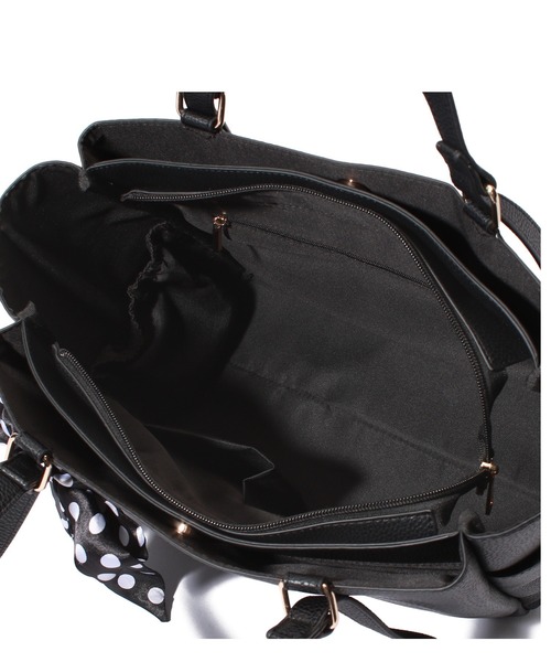 Via Demizon(ビアデミゾン)の「WEB限定商品 365days’シンプルトートバッグA4サイズ(トートバッグ・レディース・ブラック/グレイッシュベージュ・フリー)」の19枚目の写真