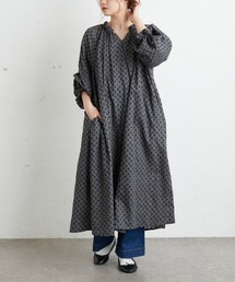 PUAL CE CIN | 綿帽子刺繍ワンピース(ワンピース)