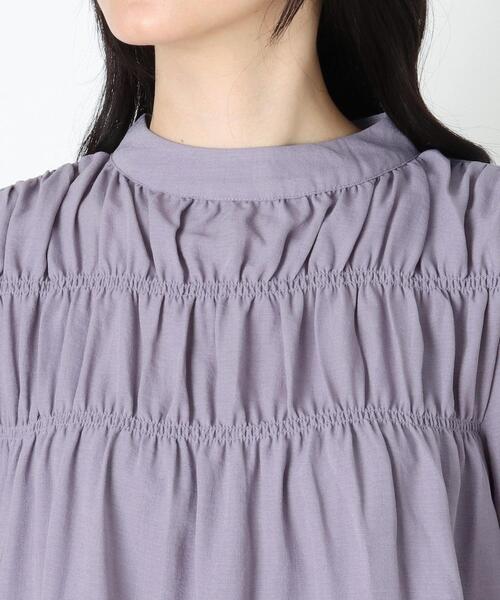 DRESKIP（ドレスキップ）の「◆シャ-リングブラウス（シャツ/ブラウス・レディース・ライトパープル/ブラック/ライトベージュ・02/03/04）」の7枚目の写真