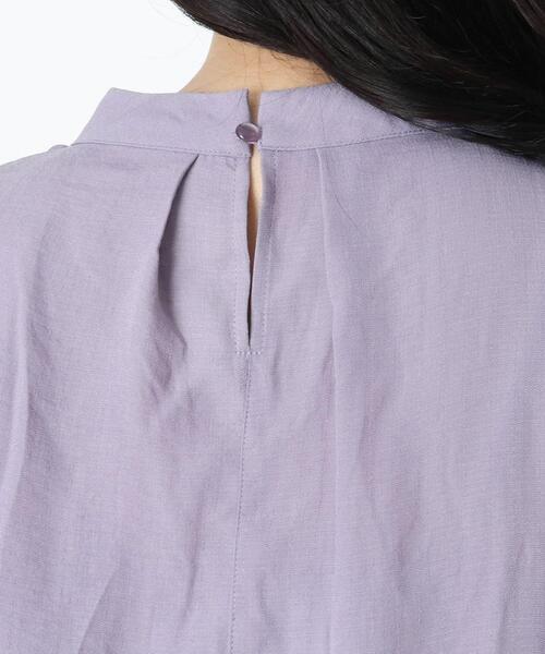 DRESKIP（ドレスキップ）の「◆シャ-リングブラウス（シャツ/ブラウス・レディース・ライトパープル/ブラック/ライトベージュ・02/03/04）」の8枚目の写真