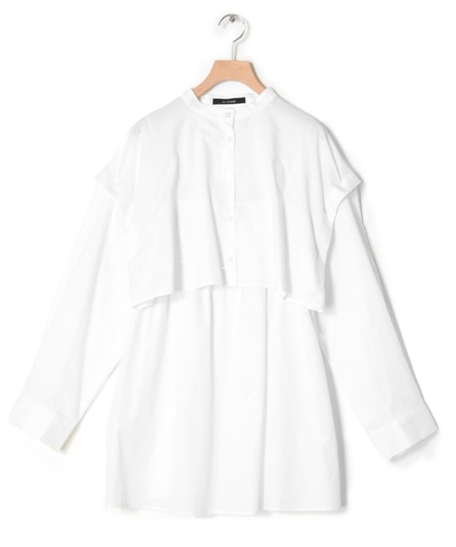 w closet（ダブルクローゼット）の「マルチWAYセパレートシャツ（シャツ/ブラウス・レディース・ベージュ/オフホワイト/スミクロ・FREE）」の9枚目の写真