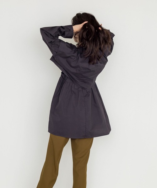 w closet（ダブルクローゼット）の「マルチWAYセパレートシャツ（シャツ/ブラウス・レディース・ベージュ/オフホワイト/スミクロ・FREE）」の17枚目の写真