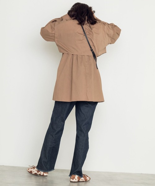 w closet（ダブルクローゼット）の「マルチWAYセパレートシャツ（シャツ/ブラウス・レディース・ベージュ/オフホワイト/スミクロ・FREE）」の22枚目の写真