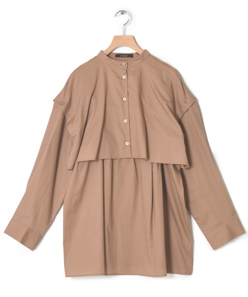 w closet（ダブルクローゼット）の「マルチWAYセパレートシャツ（シャツ/ブラウス・レディース・ベージュ/オフホワイト/スミクロ・FREE）」の8枚目の写真