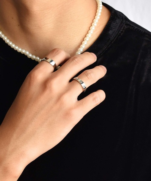 LHME（エルエイチエムイー）の「LHME フラットリング/サージカルステンレス316L（金属アレルギー対応）（リング・メンズ・シルバー・11号/9号/13号/17号/19号/7号/15号/21号）」の6枚目の写真