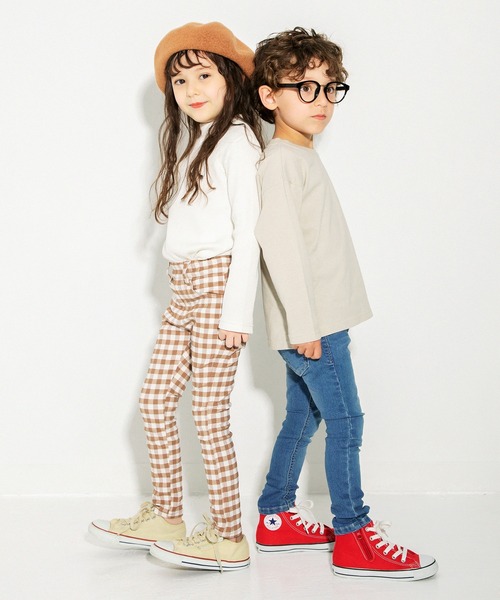 BRANSHES（ブランシェス）の「ハイネック長袖Ｔシャツ（Tシャツ/カットソー・キッズ・ブラック/オフホワイト/その他・90cm/110cm/100cm/120cm/130cm/140cm/150cm）」の6枚目の写真