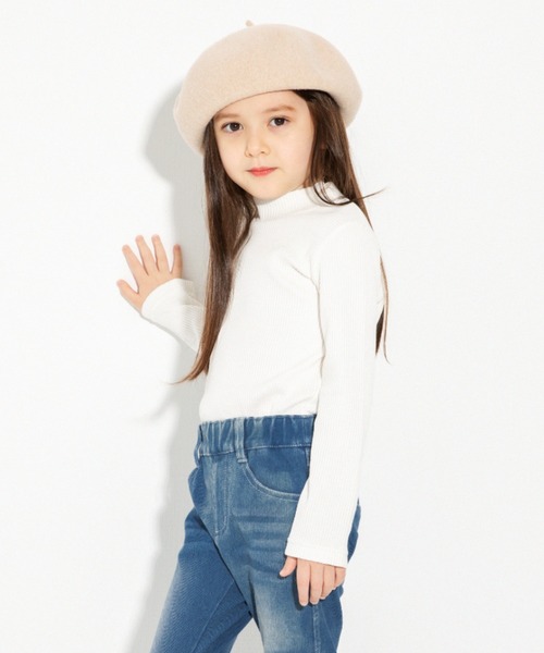 BRANSHES（ブランシェス）の「ハイネック長袖Ｔシャツ（Tシャツ/カットソー・キッズ・ブラック/オフホワイト/その他・90cm/110cm/100cm/120cm/130cm/140cm/150cm）」の14枚目の写真