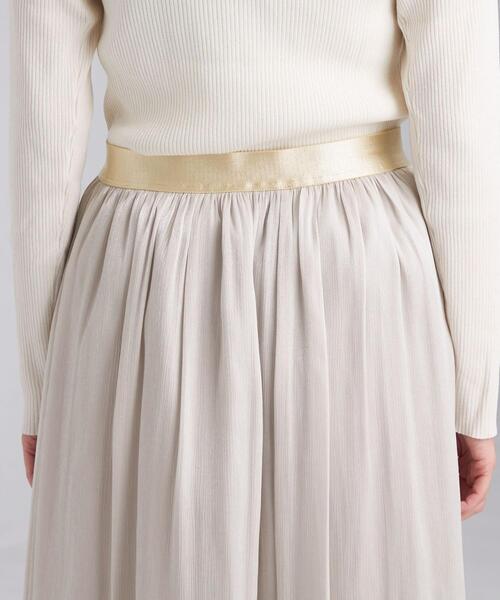 green label relaxing（グリーンレーベルリラクシング）の「ブライトカッセン ギャザー イレヘム スカート（スカート・レディース・グレー/ナチュラル・38/36）」の21枚目の写真