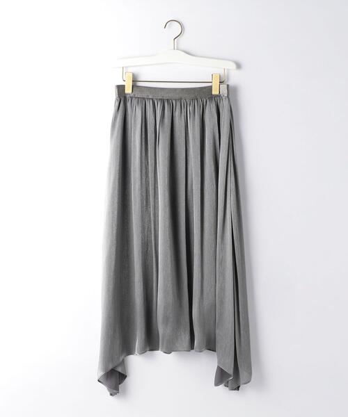 green label relaxing（グリーンレーベルリラクシング）の「ブライトカッセン ギャザー イレヘム スカート（スカート・レディース・グレー/ナチュラル・38/36）」の22枚目の写真