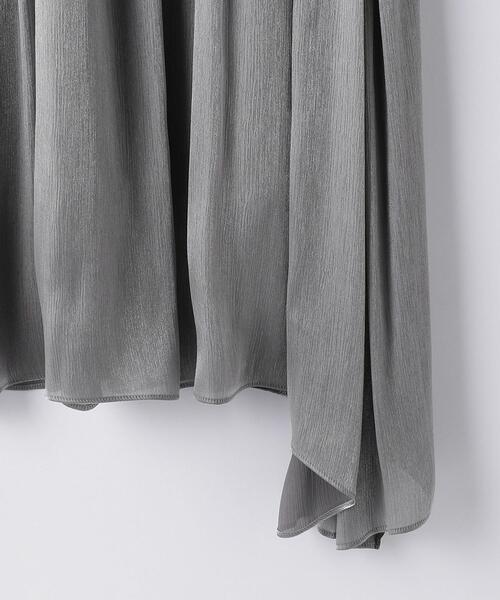 green label relaxing（グリーンレーベルリラクシング）の「ブライトカッセン ギャザー イレヘム スカート（スカート・レディース・グレー/ナチュラル・38/36）」の20枚目の写真