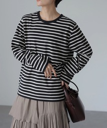 AMERICAN HOLIC | クルーネックボーダーカットプルオーバー(Tシャツ/カットソー)