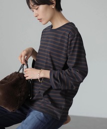 AMERICAN HOLIC | クルーネックボーダーカットプルオーバー(Tシャツ/カットソー)