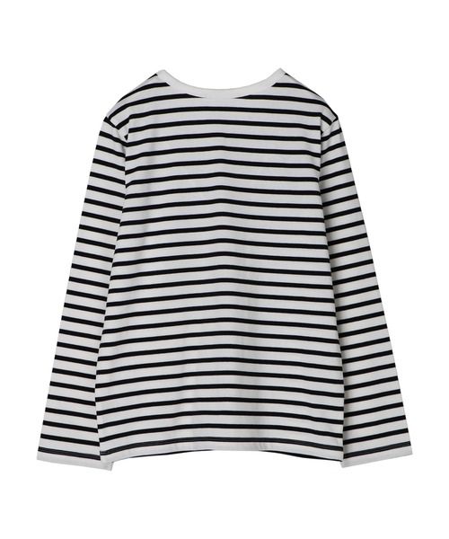 AMERICAN HOLIC(アメリカンホリック)の「クルーネックボーダーカットプルオーバー(Tシャツ/カットソー・レディース・その他9/ブラック系その他4/ブルー系その他2・M/S/L)」の6枚目の写真