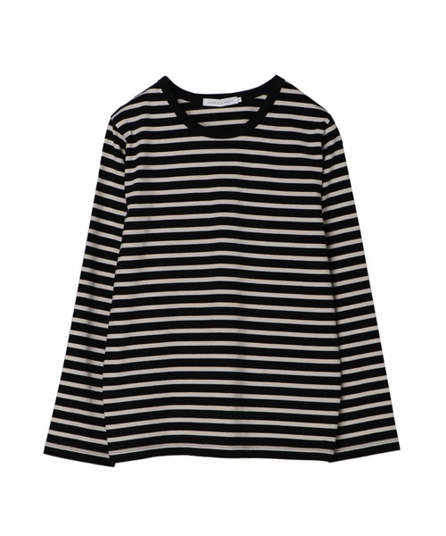 AMERICAN HOLIC(アメリカンホリック)の「クルーネックボーダーカットプルオーバー(Tシャツ/カットソー・レディース・その他9/ブラック系その他4/ブルー系その他2・M/S/L)」の16枚目の写真