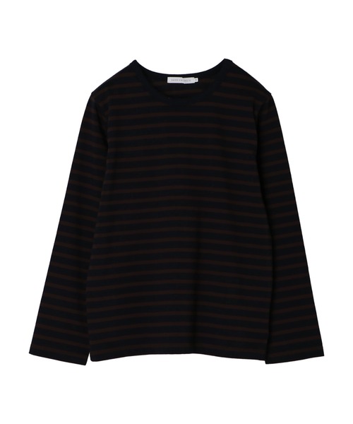 AMERICAN HOLIC(アメリカンホリック)の「クルーネックボーダーカットプルオーバー(Tシャツ/カットソー・レディース・その他9/ブラック系その他4/ブルー系その他2・M/S/L)」の10枚目の写真