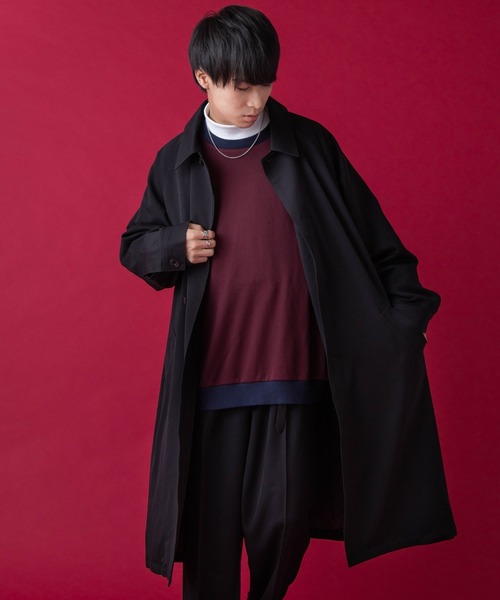 WEGO by こーせ(ウィゴーバイコーセ)の「∴WEGO by こーせ/配色プルオーバースウェット(スウェット・メンズ・ホワイト/ワイン・MEDIUM/LARGE)」の19枚目の写真