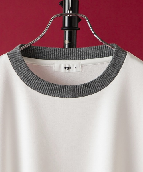 WEGO by こーせ(ウィゴーバイコーセ)の「∴WEGO by こーせ/配色プルオーバースウェット(スウェット・メンズ・ホワイト/ワイン・MEDIUM/LARGE)」の12枚目の写真