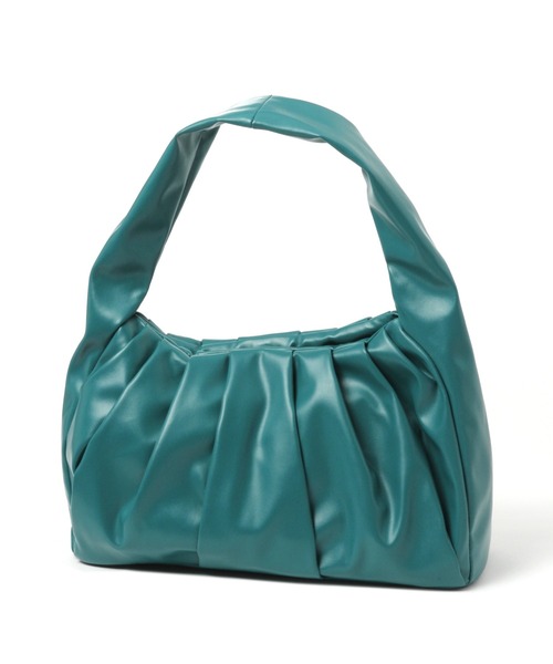 PAGEBOY（ページボーイ）の「ワンハンドルギャザーバッグ（ハンドバッグ・レディース・ブラック/グリーン・FREE）」の9枚目の写真