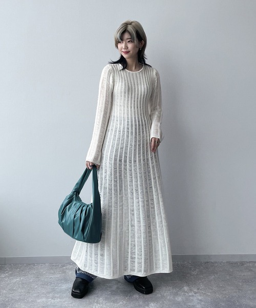 PAGEBOY（ページボーイ）の「ワンハンドルギャザーバッグ（ハンドバッグ・レディース・ブラック/グリーン・FREE）」の7枚目の写真