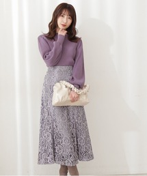 PROPORTION BODY DRESSING | 【美人百花11月号 掲載商品】<E>微配色モールレースマーメイドSK / 1211227001(スカート)