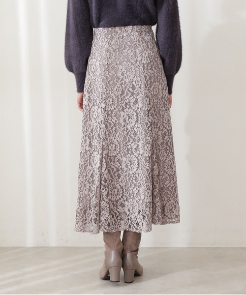 PROPORTION BODY DRESSING（プロポーションボディドレッシング）の「【美人百花11月号 掲載商品】＜Ｅ＞微配色モールレースマーメイドＳＫ / 1211227001（スカート・レディース・パープル/ダークグレー/グレー・MEDIUM/SMALL）」の6枚目の写真