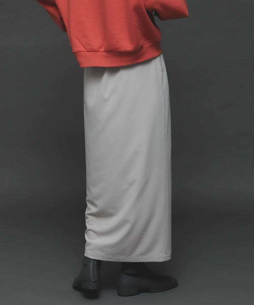 SENSE OF PLACE by URBAN RESEARCH（センスオブプレイスバイアーバンリサーチ）の「『TALLサイズあり』ジョーゼットハイウエストラップスカート（スカート・レディース・ブラック/パープル/ブラウン/ライトベージュ・SMALL/MEDIUM/TALL）」の5枚目の写真