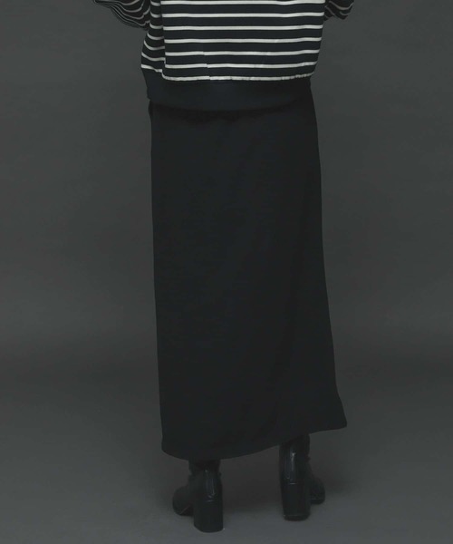 SENSE OF PLACE by URBAN RESEARCH（センスオブプレイスバイアーバンリサーチ）の「『TALLサイズあり』ジョーゼットハイウエストラップスカート（スカート・レディース・ブラック/パープル/ブラウン/ライトベージュ・SMALL/MEDIUM/TALL）」の20枚目の写真