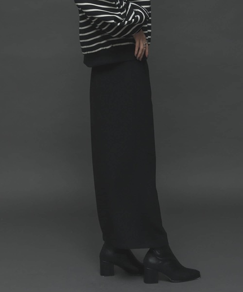 SENSE OF PLACE by URBAN RESEARCH（センスオブプレイスバイアーバンリサーチ）の「『TALLサイズあり』ジョーゼットハイウエストラップスカート（スカート・レディース・ブラック/パープル/ブラウン/ライトベージュ・SMALL/MEDIUM/TALL）」の21枚目の写真