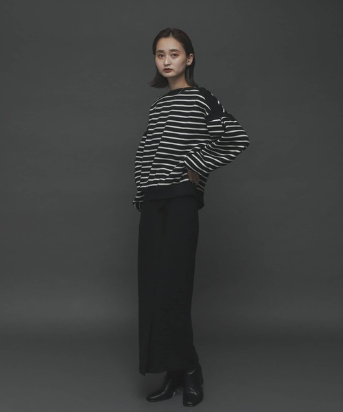 SENSE OF PLACE by URBAN RESEARCH（センスオブプレイスバイアーバンリサーチ）の「『TALLサイズあり』ジョーゼットハイウエストラップスカート（スカート・レディース・ブラック/パープル/ブラウン/ライトベージュ・SMALL/MEDIUM/TALL）」の22枚目の写真