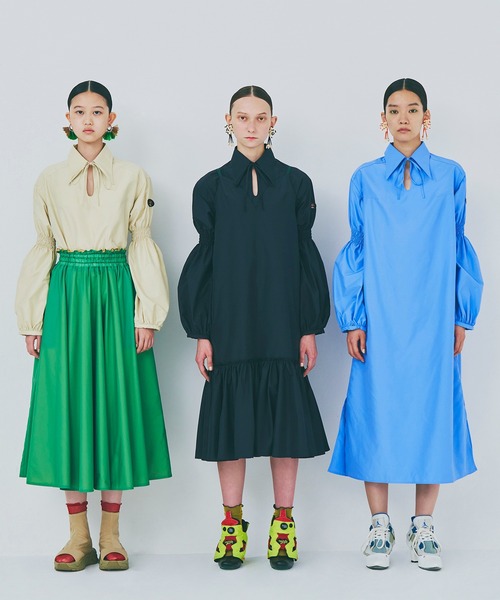 NON TOKYO（ノントーキョー）の「GATHER SLEEVE SHIRT ONE-PIECE