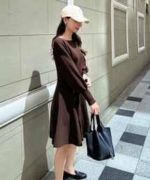 [ 岡部あゆみさんコラボ ]選べる3タイプニットワンピース