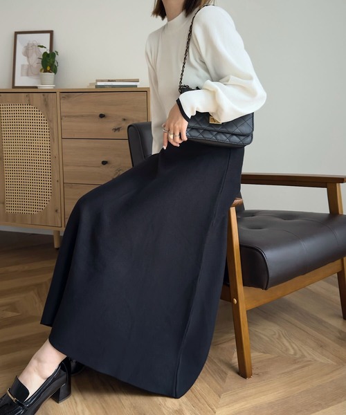 KOBE LETTUCE（コウベレタス）の「[ 岡部あゆみさんコラボ ]選べる3タイプニットワンピース（ワンピース・レディース・ブラック/アイボリー/ボルドー/モカ/ホワイト系その他/ブラック系その他/ブラウン系その他/レッド系その他/ネイビー系/ネイビー/ブラウン/ブラウン系/グレー系/チャコールグレー/ブルー系1/ベージュ系1/グレー系1/ライトベージュ/ベージュ系/ブルー系2/ホワイト系その他2/ネイビー系1/ブラック系その他2/ブルー系/ホワイト系2/ブラック系その他4/ダークグリーン系2/グレー系3/ネイビー系3/ホワイト系その他4/ホワイト系その他3/ベージュ系2/ネイビー系2/グレー系2/ダークグリーン系1/ブラック系その他3/ホワイト系1/ダークグリーン/オフホワイト/ダークグリーン系/ホワイト系/ベージュ系3/ブルー系3/ブルー系4/ブルー系5/ブルー系6/グレー系4/グレー系5/グレー系6/グレー系7/ホワイト系その他5/ホワイト系その他6/ホワイト系その他7/ホワイト×ブラック・1/2/3/5/4）」の10枚目の写真