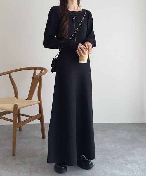 セール】[ 岡部あゆみさんコラボ ]選べる3タイプニットワンピース